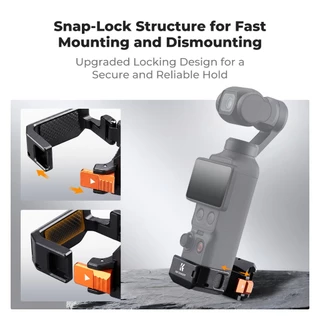 K&F CONCEPT PP64 Quick-Release Expansion Adapter กรงขยายระบบปลดเร็ว for DJI Pocket 4/3/4P เกลียว 1/4
