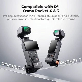 K&F CONCEPT PP64 Quick-Release Expansion Adapter กรงขยายระบบปลดเร็ว for DJI Pocket 4/3/4P เกลียว 1/4