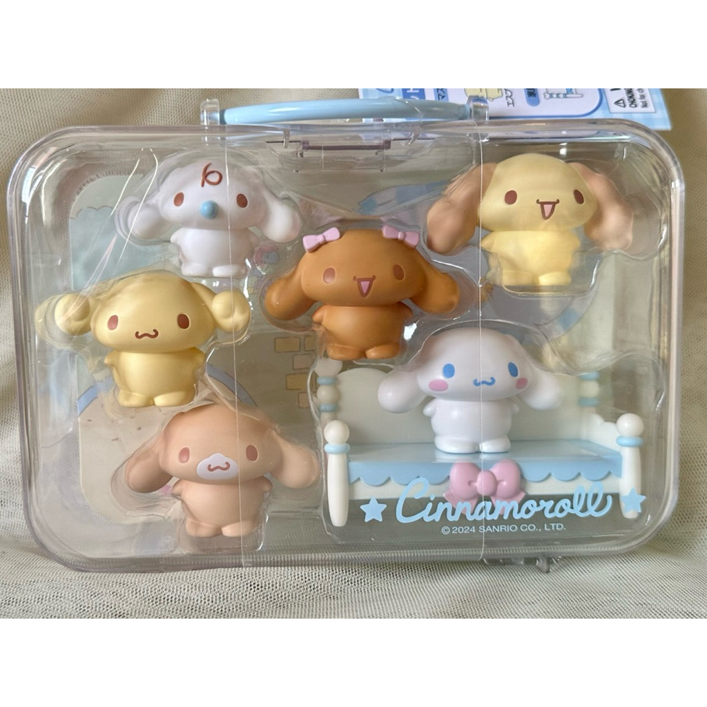 ของใหม่พร้อมส่ง(ตำหนิรอยนอกกล่อง) เซ็ทโมเดล Cinnamonroll Mocha Cappuccino 6 ตัว+ที่นอนค่ะ มาพร้อมกล่