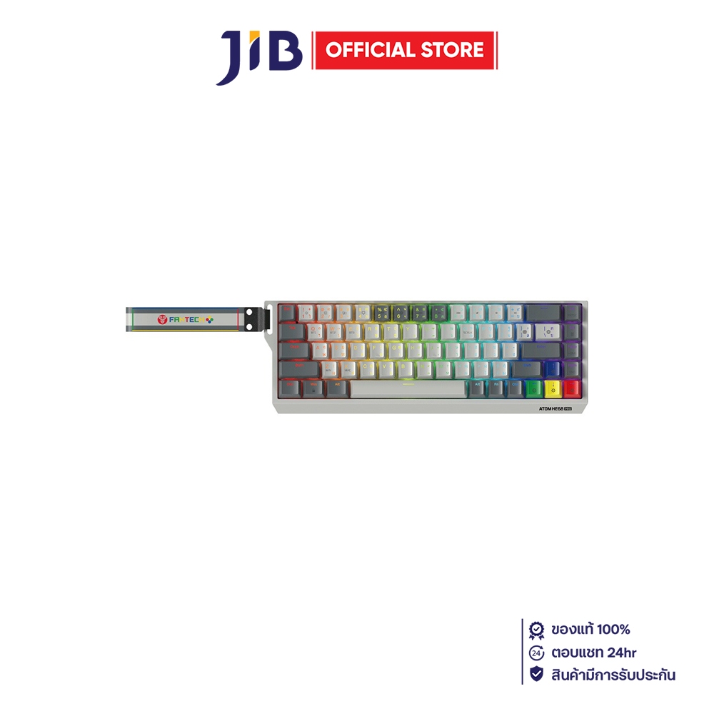WIRELESS KEYBOARD (คีย์บอร์ดไร้สาย) FANTECH MK922 ATOM HE68 PRO SUPER MAXFIT - MAGNETIC EMERALD SWIT