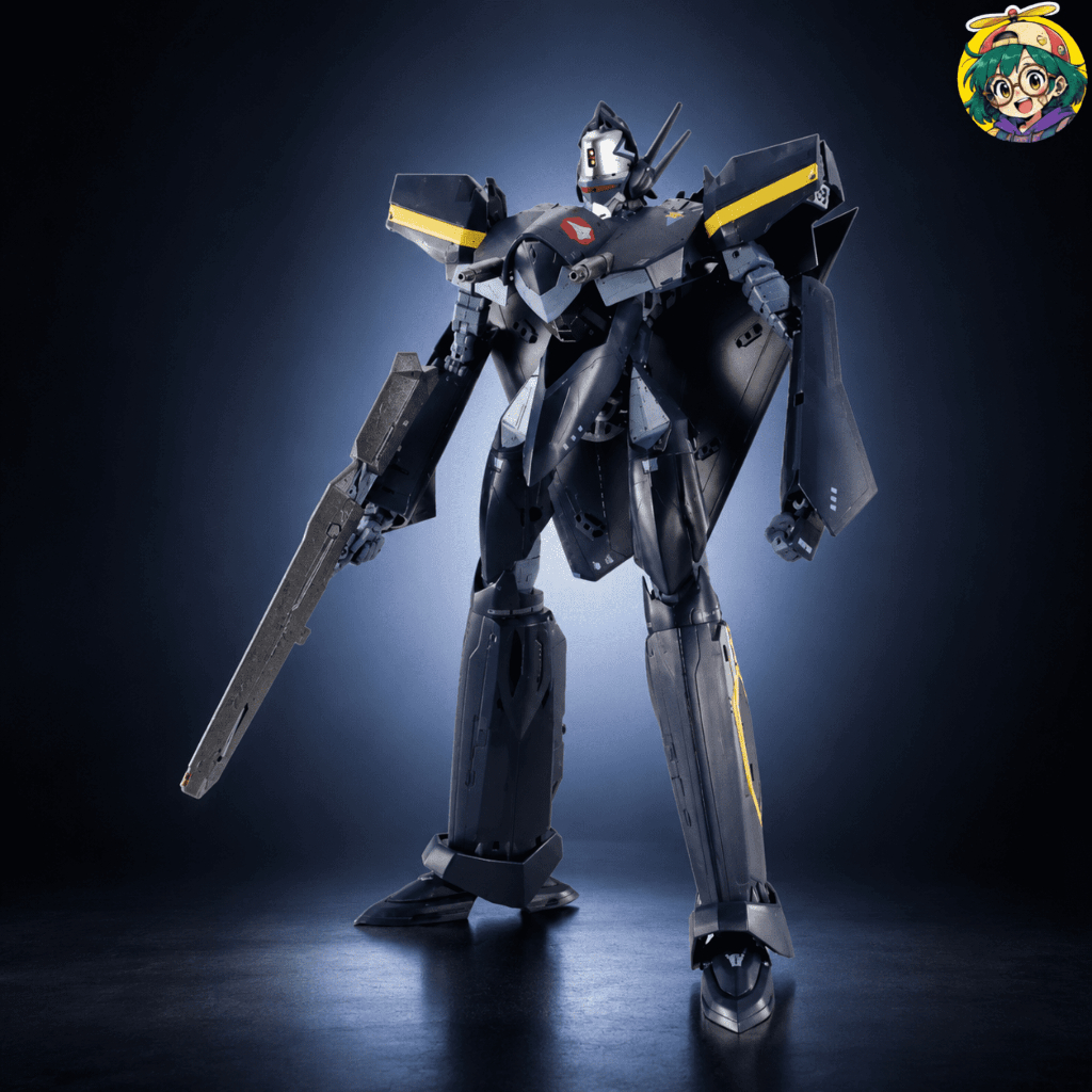 TAMASHII NATIONS Action Figure With Articulated Design For Collectors - Macross 7 VF-17S Night Mear