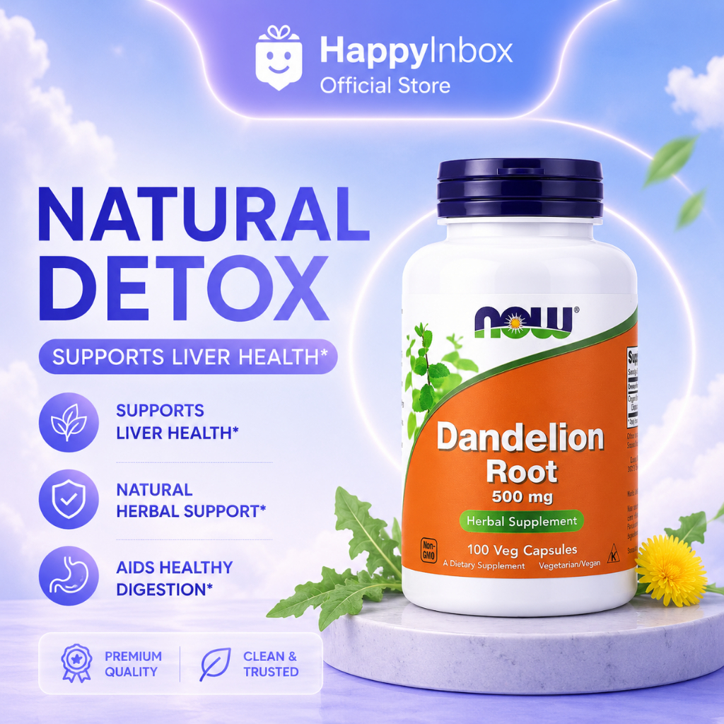 NOW Foods Dandelion Root 500mg 100 Veg Capsules