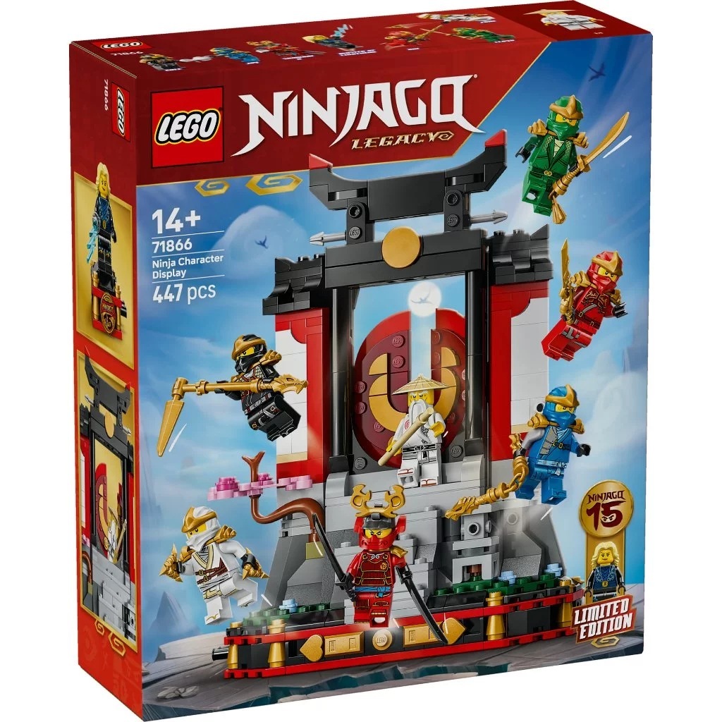 LEGO NINJAGO 71866 Ninja Character Display 15th Anniversary