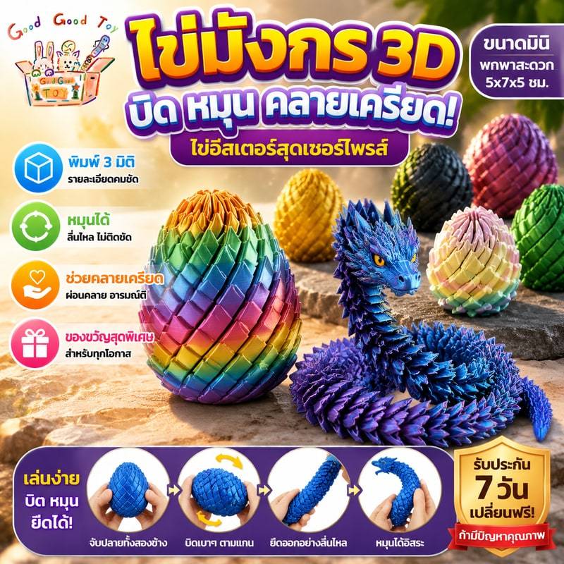 ไข่อีสเตอร์ ไข่อีสเตอร์พลาสติกพิมพ์ 3 มิติแบบถอดประกอบได้ ของขวัญอีสเตอร์สุดเซอร์ไพรส์ที่ไม่เหมือนใครและตลกขบขันที่จะทำใ