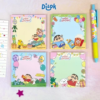 Crayon Shinchan Memo Note | กระดาษโน้ตชินจัง ขนาด 9x9 ซม. กระดาษโน้ตจดข้อความ 50 แผ่น