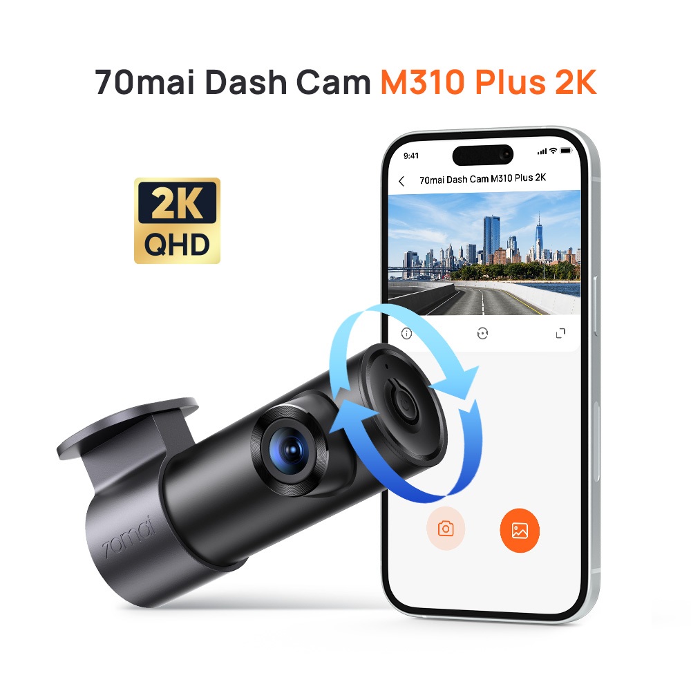 [รับของที่กาญจนาภิเษก] 70mai Dash Cam M310 Plus 2K/3K/4K Car Camera กล้องติดรถยนต์อัจฉริยะ ความละเอี