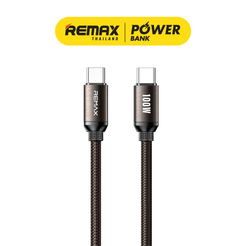 Remax Cable รุ่น CB36 สายชาร์จ ชาร์จเร็ว 100W สำหรับ Type-C to Type-C ยาว 1.2 เมตร มีประกันศูนย์ไทย