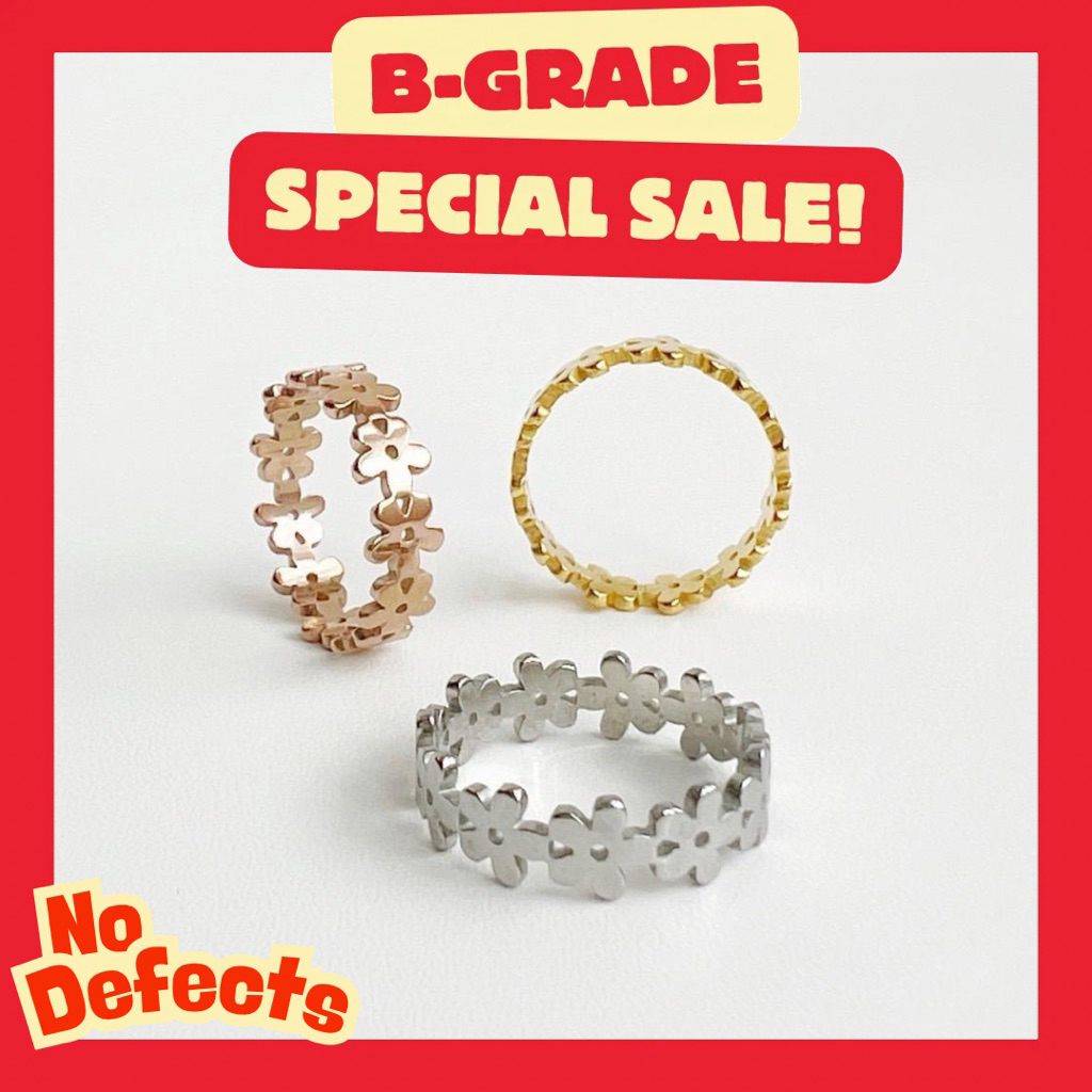 {B-Grade} Blossom 14k ring. (แหวนตัวเรือนสแตนเลส)