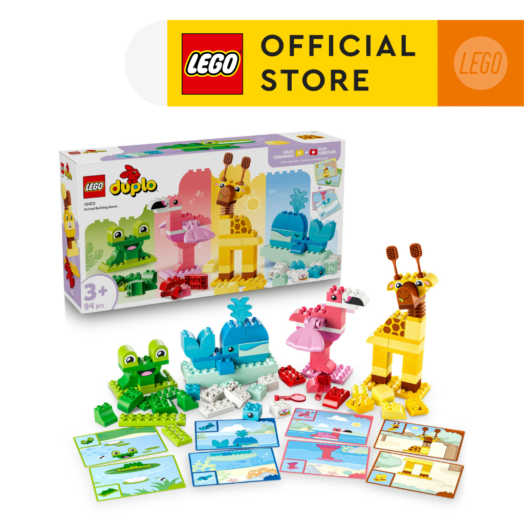 LEGO DUPLO Town 10472 Animal Building Game (94 Pieces), Building Blocks, Kids Toy
