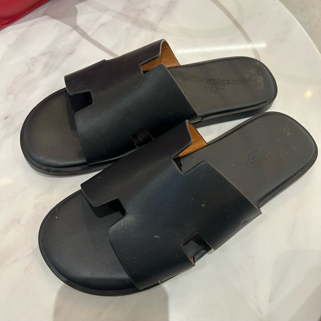 Hermès รุ่น Izmir Sandal สีดำ(No.41)