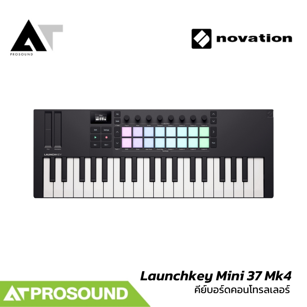 Novation Launchkey Mini 37 Mk4 MIDI Keyboard 37 คีย์ RGB Pad AT Prosound