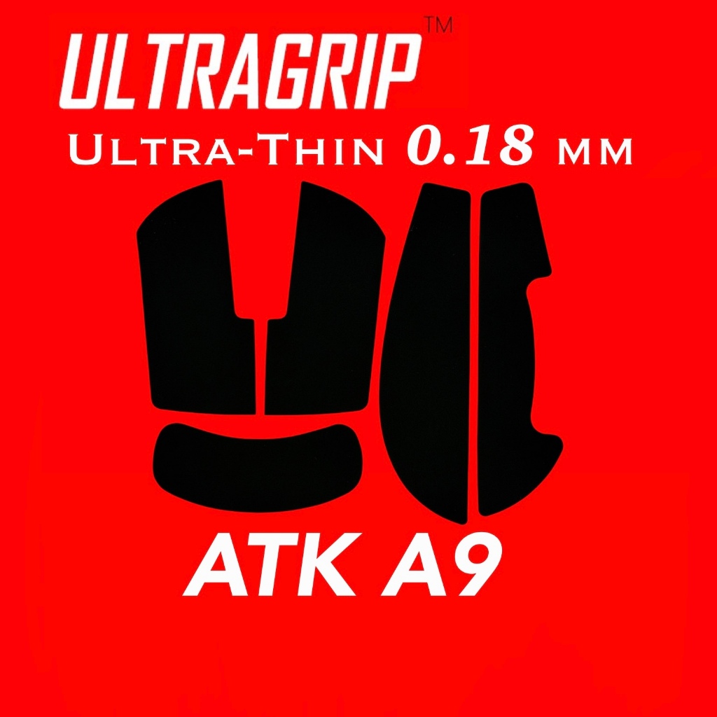 ULTRAGRIP Mouse Grip Tape กริปเทปสำหรับเมาส์(ATK A9 ทุกรุ่น(ยกเว้นmini)) บางเฉียบสุดๆเพียงแค่ 0.18มม.