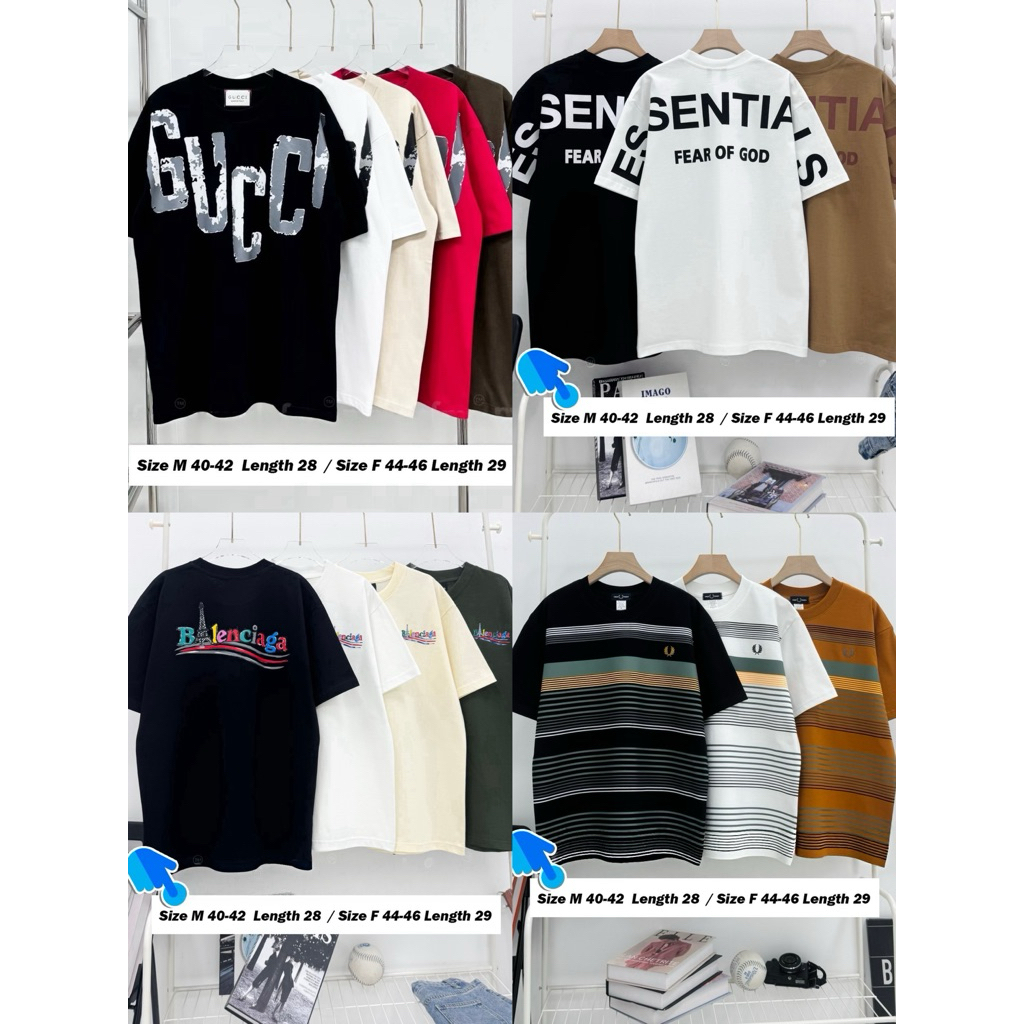 🔹เสื้อยืดรวมแบรนด์ Size M  F สิ้นค้าขายดี🔹