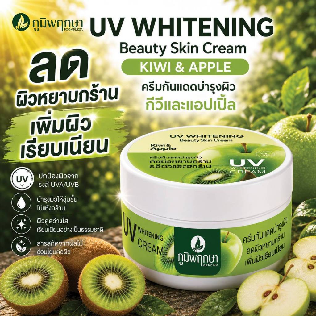 <UV ครีมกันแดด>  ภูมิพฤกษา (350 กรัม)