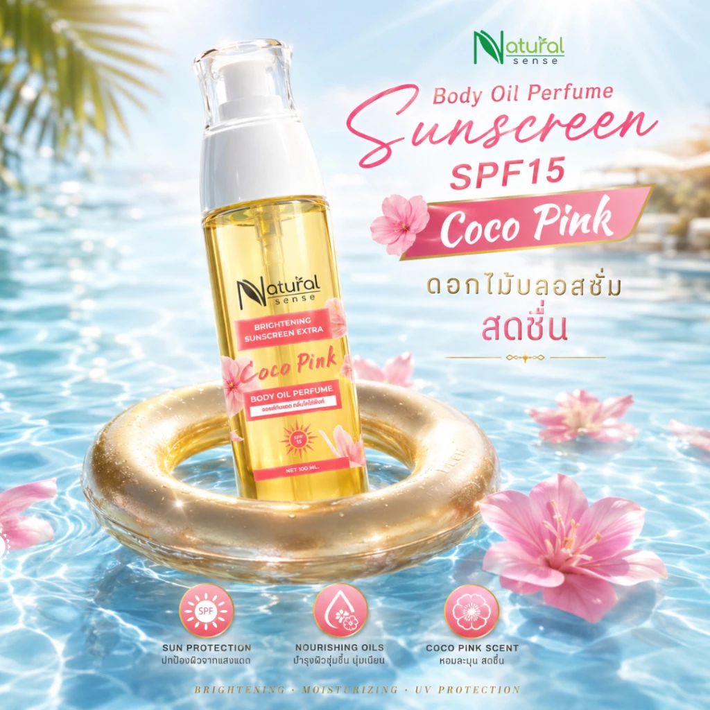 บอดี้ออยล์ SPF15 น้ำหอม บำรุงผิว ชุ่มชื้น ซึมไว thumbnail 4