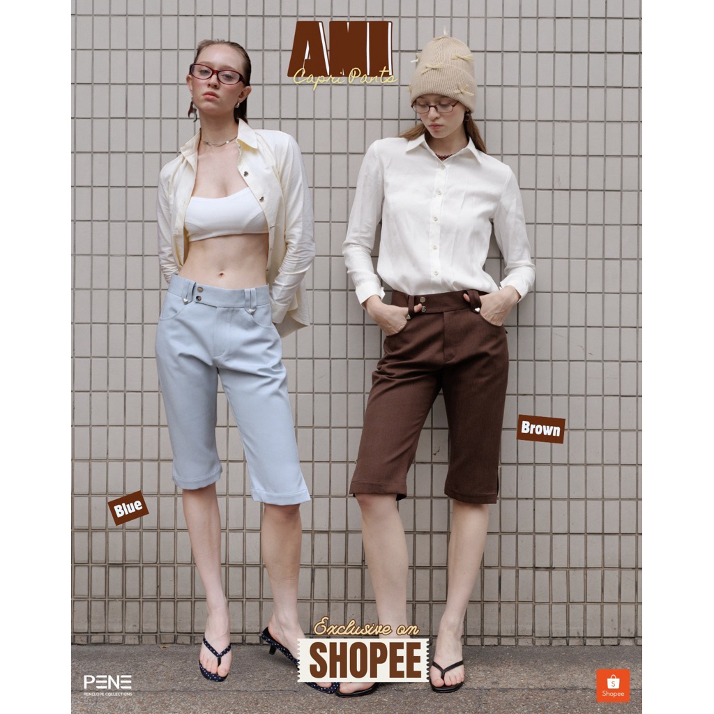 AMI CAPRI (Blue•Brown•Black)SHORTS