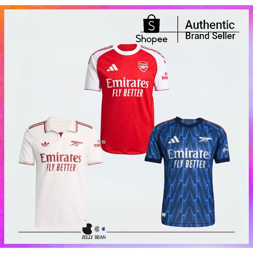 【ของแท้ 100 %】Adidas Arsenal 25/26 Home Jersey เสื้อฟุตบอล เสื้อยืด