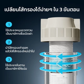 หัวกรองน้ำ 10 นิ้ว CTO กรองสิ่งสกปรก คลอรีนตกค้าง สีและกลิ่นที่ไม่พึงประสงค์ แพ็ค 2 ชิ้น ID800