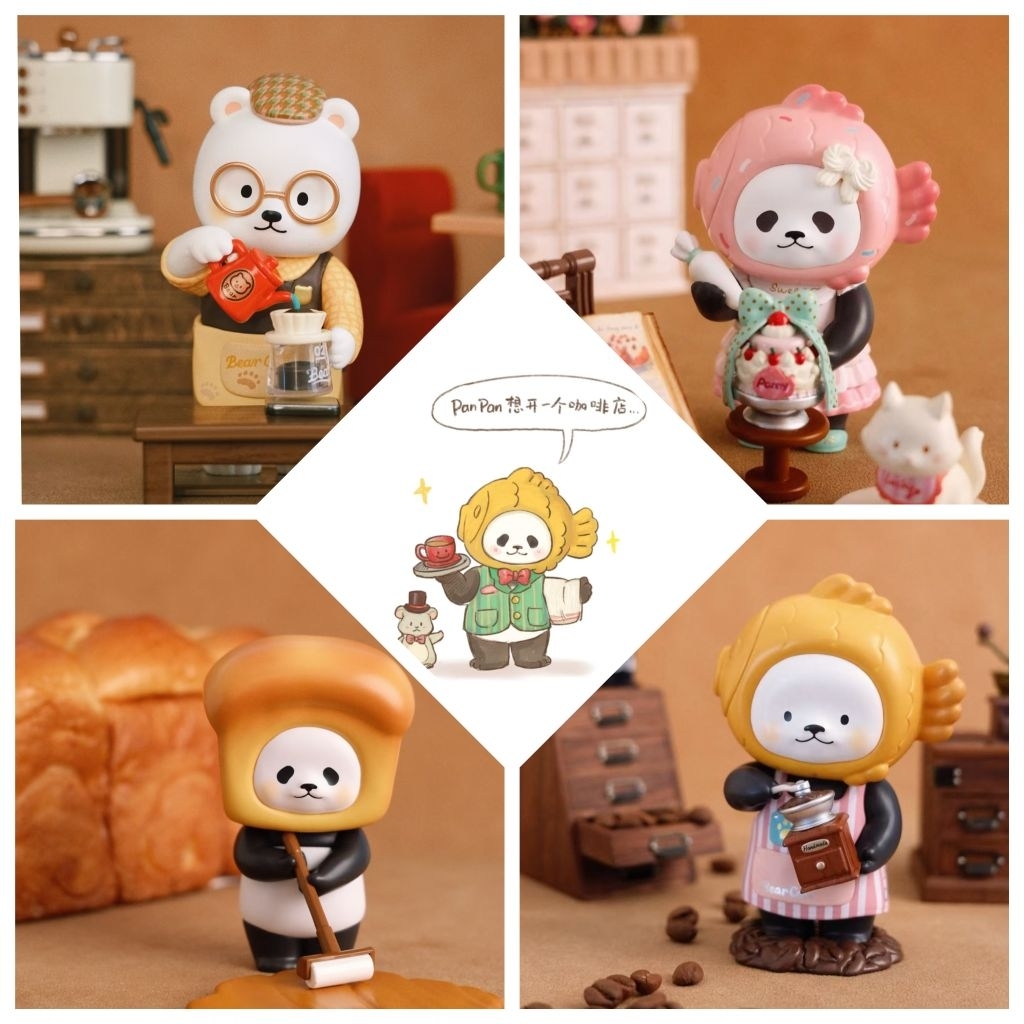 เช็คการ์ด Panpan Bear Coffee Club Series​ (พร้อมส่ง)