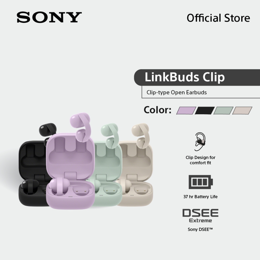 Sony หูฟัง In Ear Link Buds Clip รุ่น WF-LC900 |  Bluetooth® 5.3 | IPX4