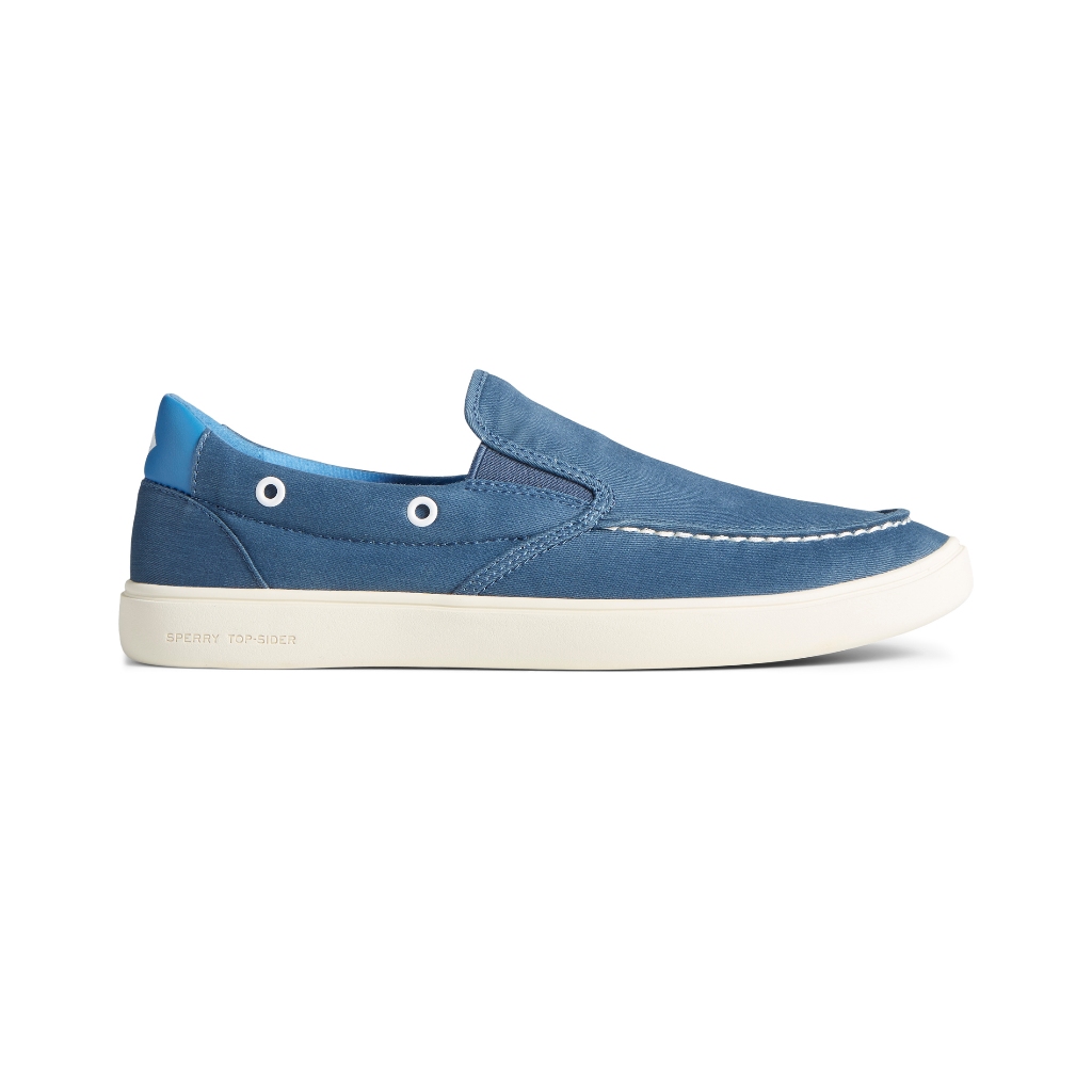 Sperry รุ่น Outer Banks Twin Gore Sw Twill รองเท้าผ้าใบ ผู้ชาย สี Blue - STS23756