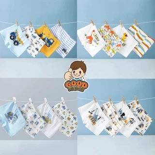 กางเกงในเด็กผู้ชาย ชุด 4 ตัว สีสันสดใสมาก ผ้าCOTTON ลายน่ารัก เนื้อผ้าดี เกรดงานป้ายขึ้นห้าง ราคาถูก (จัดส่งของทุกวัน)