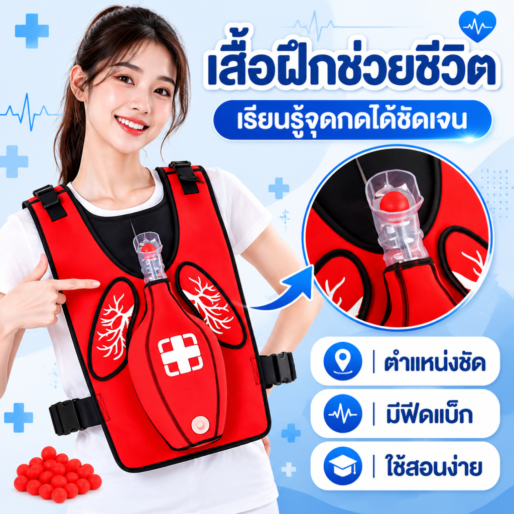 【🚚ส่งสินค้าพร้อมส่งจากกรุงเทพฯทันที】Anti chocking trainer อุปกรณ์เพื่อใช้ในการฝึกปฐมพยาบาลผู้ป่วยสำลัก Hemlike การฝึกอบร