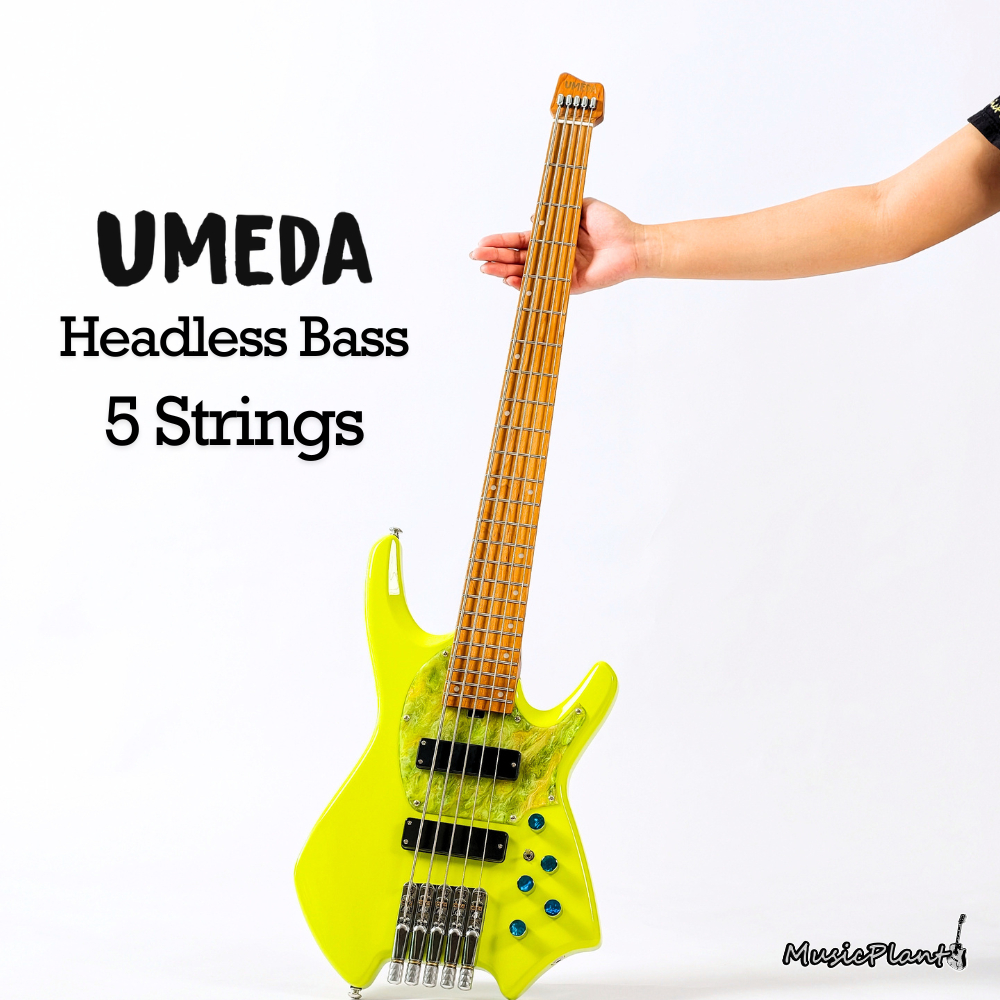 Umeda - Custom Neon Active Headless Bass 5 Strings (3.6 Kgs)