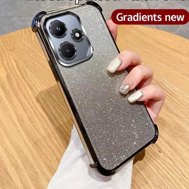 เคสโทรศัพท์ สำหรับ OPPO A6S A6C A3X A3 A5I A6PRO A6T A6 A6X เคส หรูหรา กากเพชร 2in1 ไล่โทนสีสวย กันกล้อง กันกระแทกมุม F8