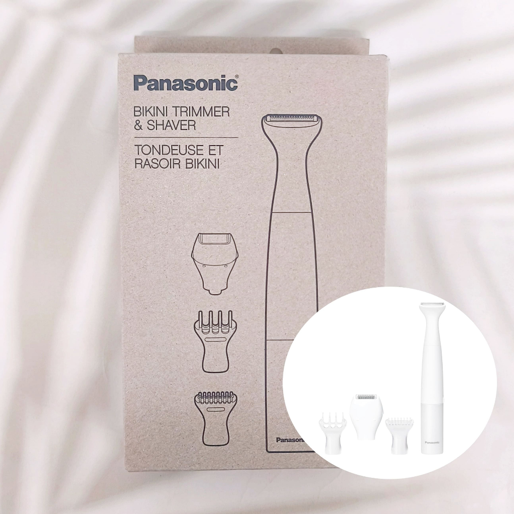 [Panasonic®]  Bikini Trimmer and Shaver for Women ES-WV62-H White เครื่องจัดแต่งทรงขน สำหรับผู้หญิง