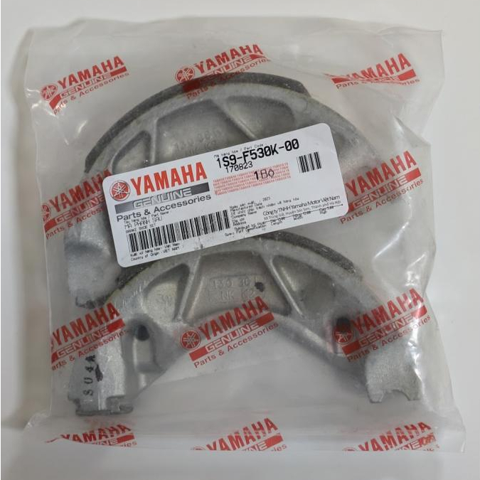 ผ้าเบรคหลัง แท้ SPARK115I , FINN , PG-1 ผ้าเบรค สปาร์ค ฟิน ผ้าดรัมเบรคหลัง แท้ศูนย์ YAMAHA (1S9-F530