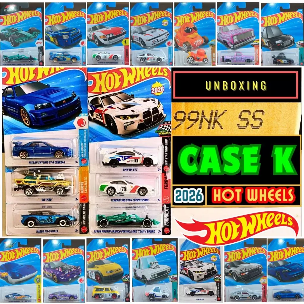 [พร้อมส่ง] Hot Wheels Case K รถเหล็กฮอตวิลของแท้ 100% รวมรุ่นแรร์ รถซิ่ง รถแต่ง ของสะสม คอลเลกชันใหม่ โมเดลรถเหล็ก
