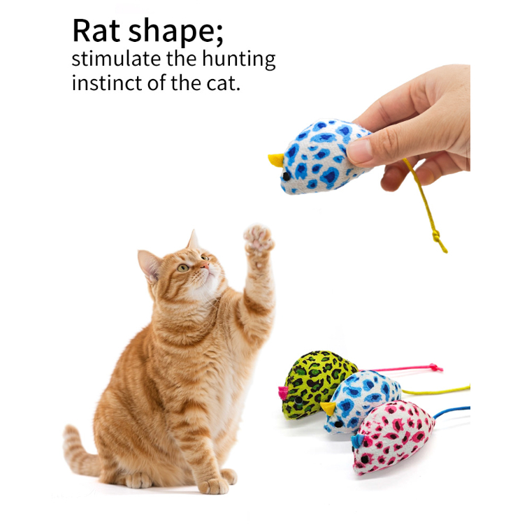 AL-2958 ของเล่นแมว ตุ๊กตาหนูผ้ากำมะหยี่ ใส่แคทนิป catnip กัดเล่นได้ เเมวชอบคลายเครียด พร้อมส่ง
