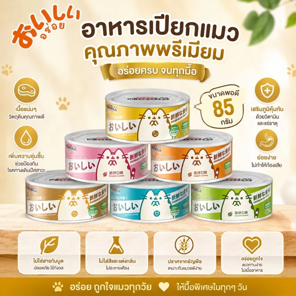 [ลดราคาพิเศษ] 🐱🐶 อาหารเปียก Neeka กระป๋อง 85 กรัม เนื้อเเน่น สารอาหารเน้นๆ วันที่หน้ากระป๋องเป็นวันผลิต เก็บได้ 2 ปีค่ะ