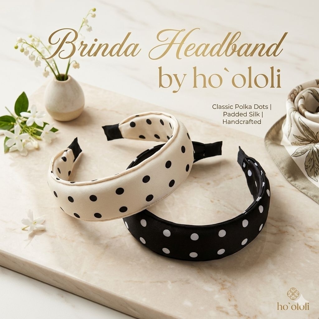ที่คาดผม Polka dots Ho'ololi Headband : Brinda Headband