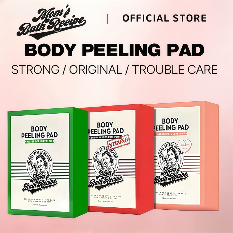 [สูตรอาบน้ําของคุณแม่] Mom's Bath Recipe แผ่นลอกผิวกาย Body peeling pad 1BOX(8แผ่น)