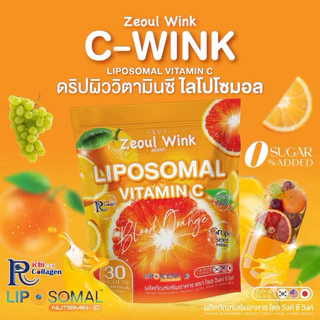 โซลวิงค์ ไลโปโซมอลวิตซี / คอลลาเจนซิงค์ Zeoul Wink Brand บรรจุห่อละ 30 ซอง