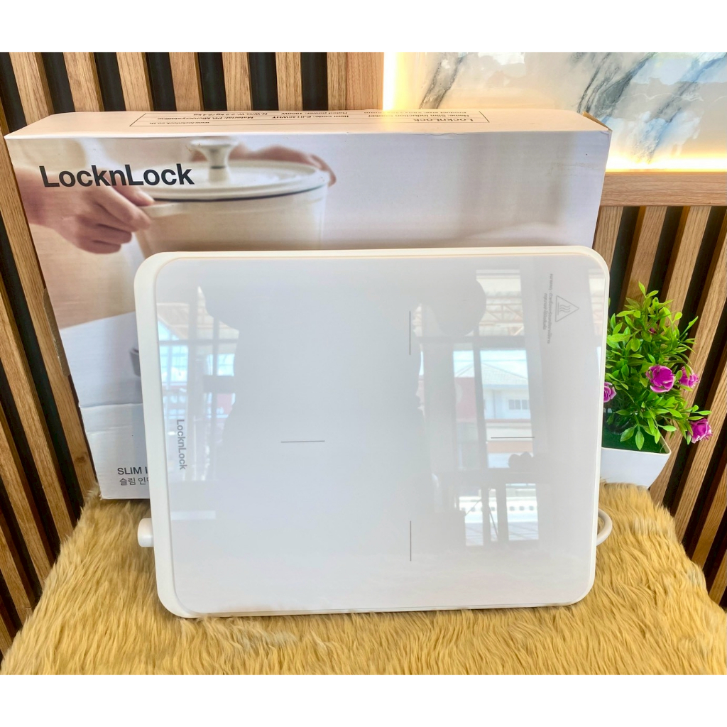 เตาแม่เหล็กไฟฟ้า LocknL   รุ่น Slim Induction Cooker ( EJI146WHT )  ⚡ราคา  2,700   บาท