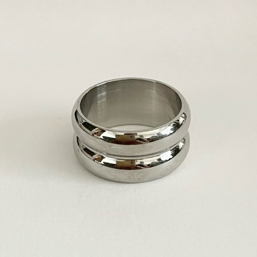 Honeyharmony | Ava Ring Size:6,7 (Stainless Steel) แหวนสีเงินรุ่น Ava