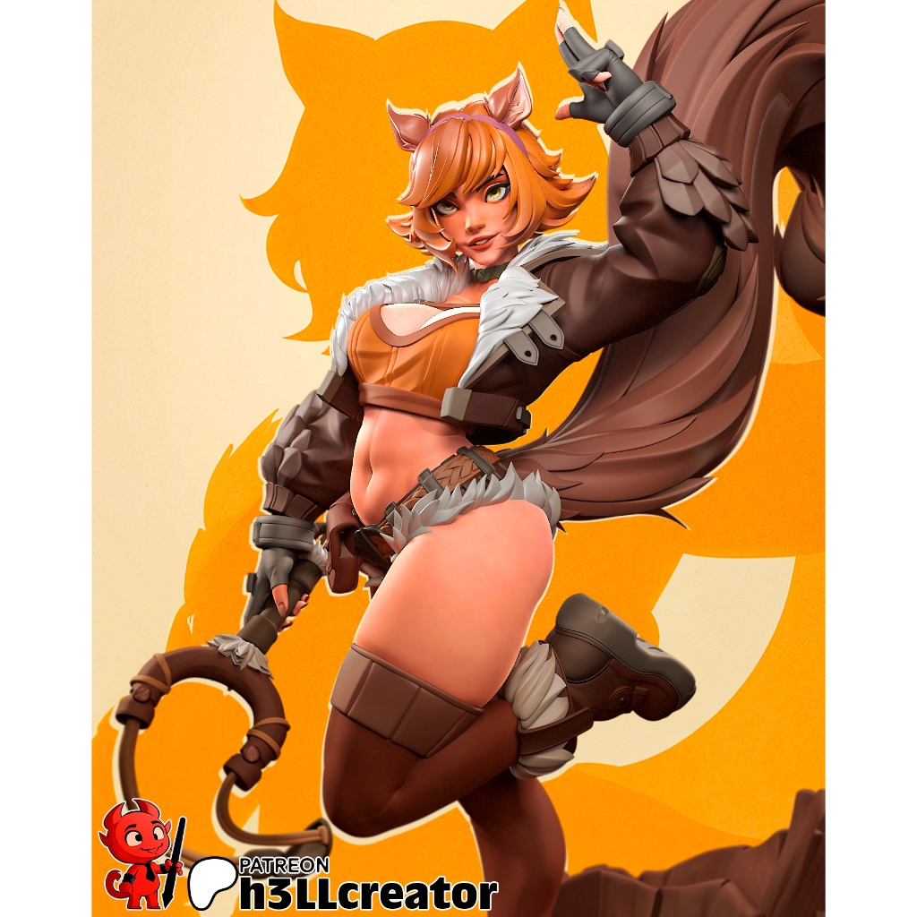 Squirrel Girl : Model Figure Resin โมเดล ผลิตตามสั่ง Bust