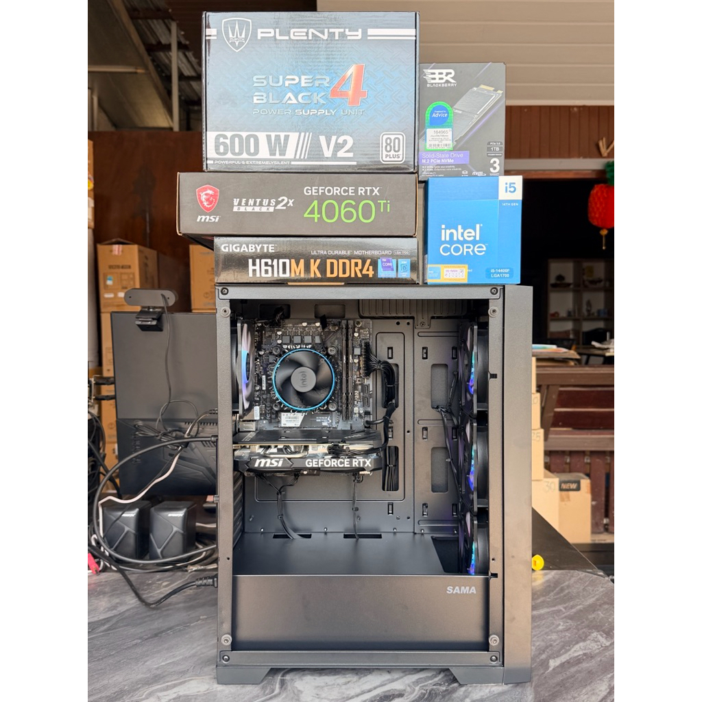 Com PC SET I5-14400F 10C 16T + RTX4060Ti 8GB