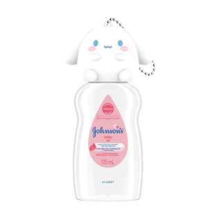 [แถมฟรี ซานริโอ้ 5แบบ] จอห์นสัน เบบี้ ออยล์ 125 มล. x5 [Free Sanrio 5 Sets] Johnson's Baby Oil 125 ml. x5