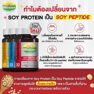 Banner Soy Protein แบนเนอร์ซอยโปรตีน แบนเนอร์ซอยเปปไทด์
