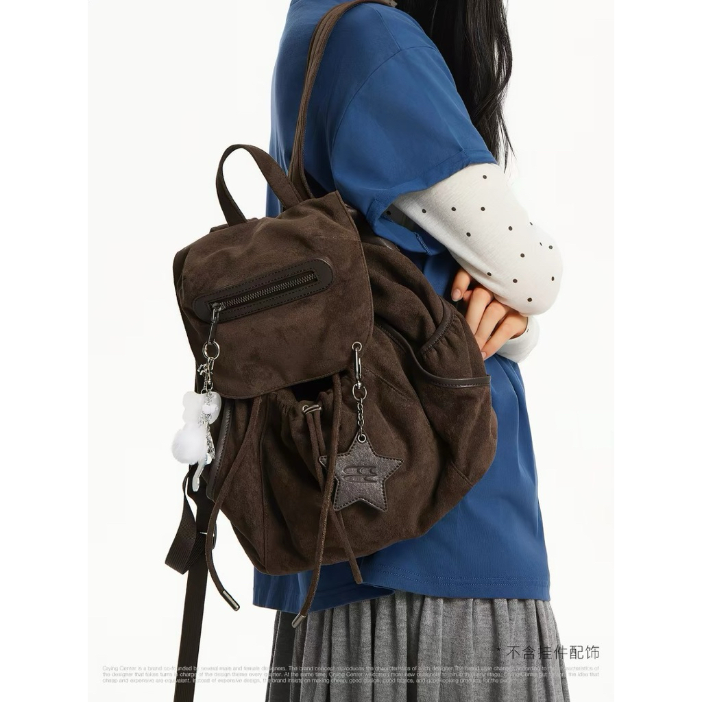 พร้อมส่ง★Crying Center กระเป๋าเป้ backpack คอลใหม่ 🤎จากช็อปแท้💯