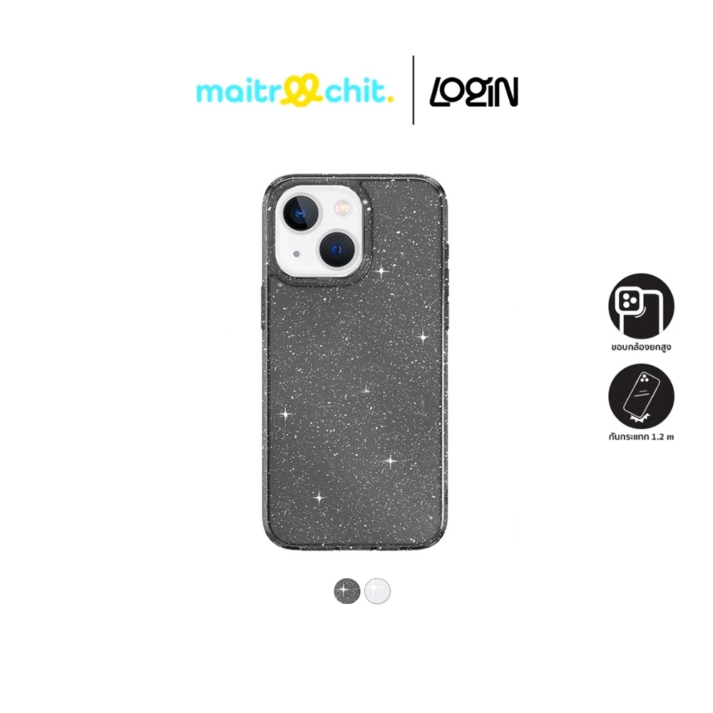 Login รุ่น Glitter เคสสำหรับ iPhone 13