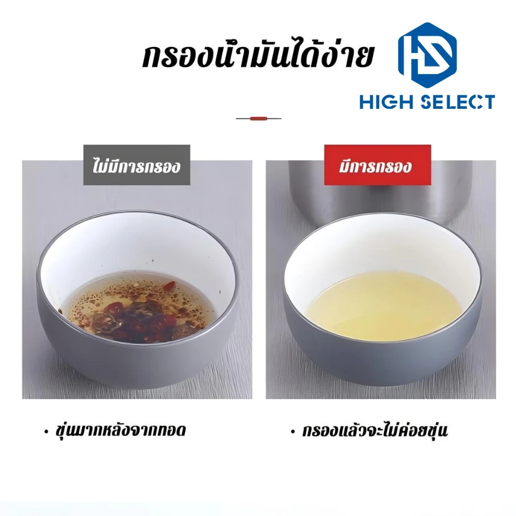 1.3L ความจุขนาดใหญ่ สแตนเลส หม้อกรองน้ำมัน 304 สแตนเลส หน้าจอกรอง thumbnail 8