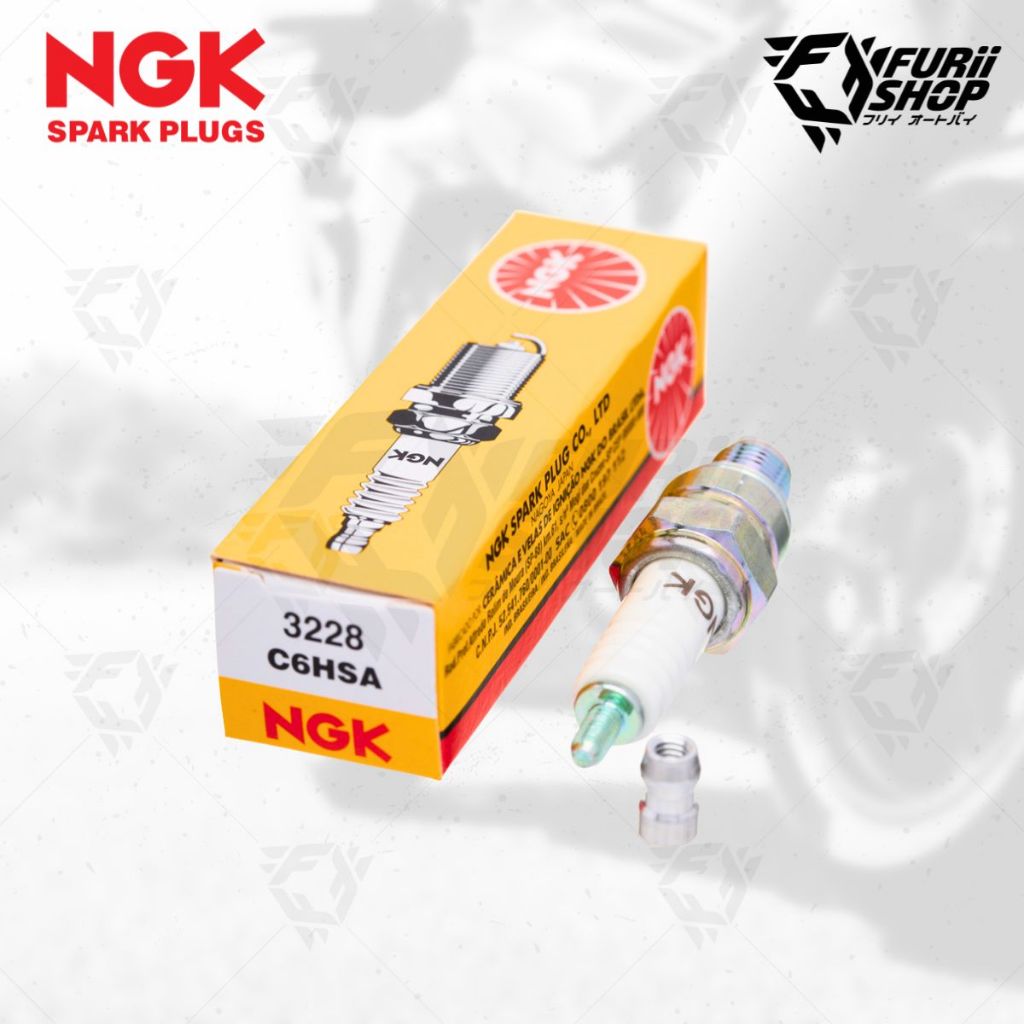 หัวเทียน NGK : C6HSA /CR5HGP/CR6HGP for Honda WAVE100 / 110 Dream Nice Kawasaki Kaze AX1