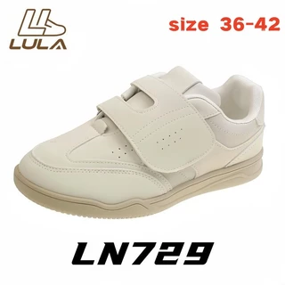 [LN729] รองเท้าลำลองผู้หญิง PU สวมใส่สบาย มีสไตล์ ไม่ลื่น สวมใส่ง่าย รองเท้านักเรียน ไซส์ 36-42