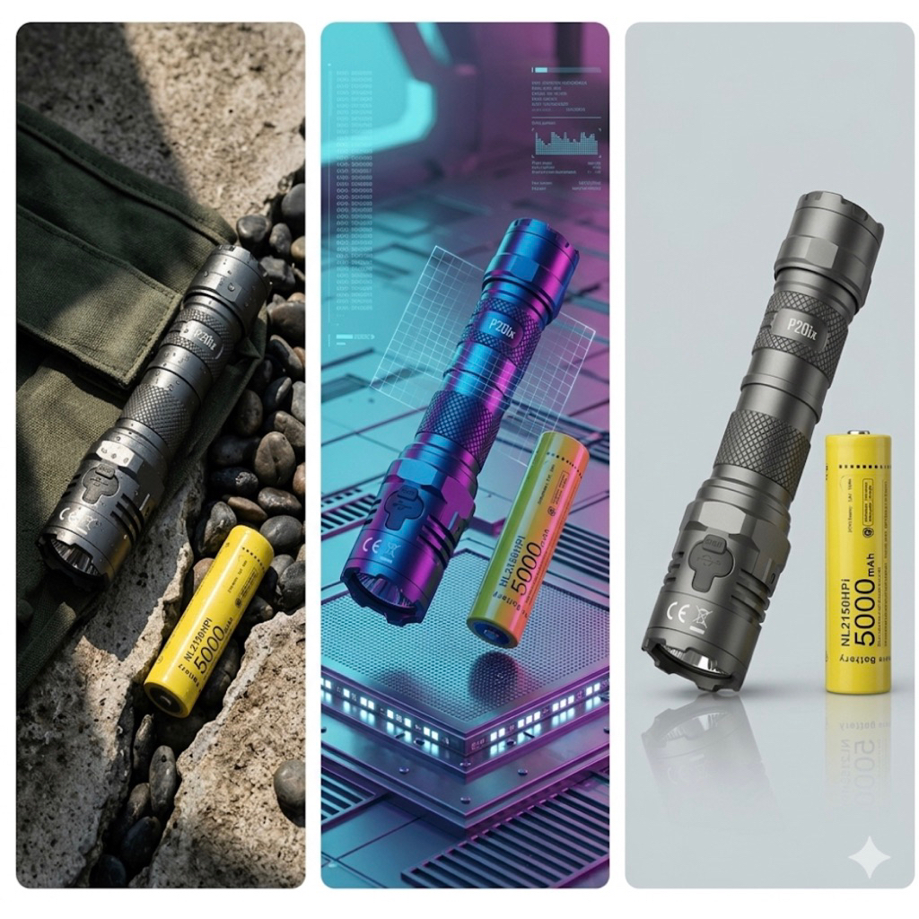 แท้100% พร้อมส่ง P20ไอเอ็ก USB-C ชาร์จไฟฉายยุทธวิธี 4000Lumens NL2150HPi Self-Defense Troch LIGHT