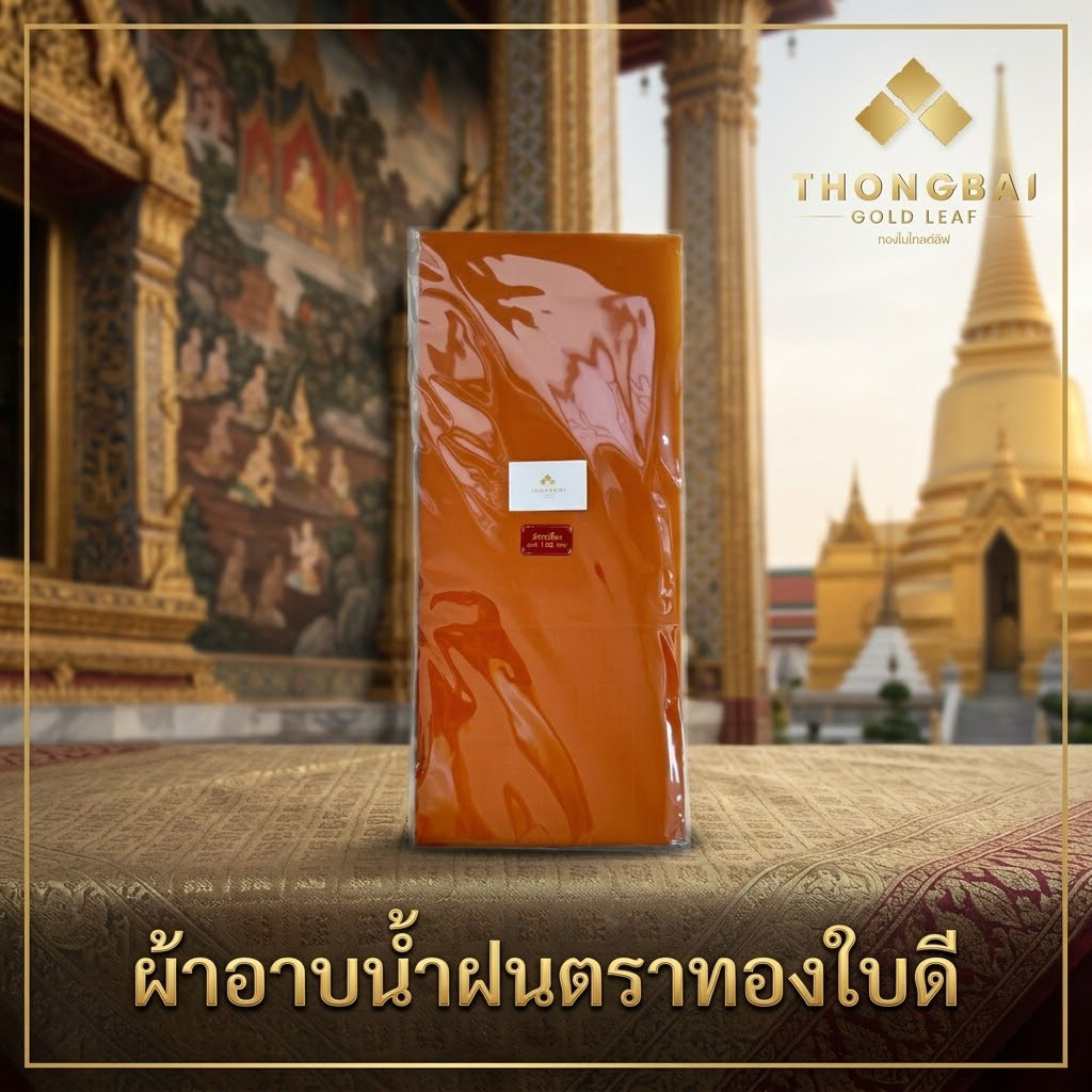 ผ้าอาบน้ำฝน ตราทองใบดี